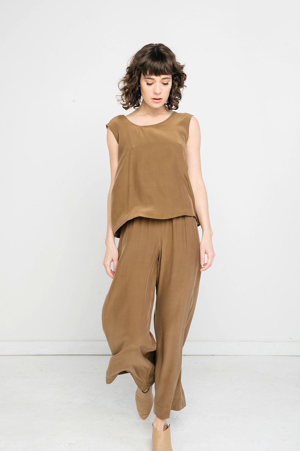Marlena Tank in Silk Crepe