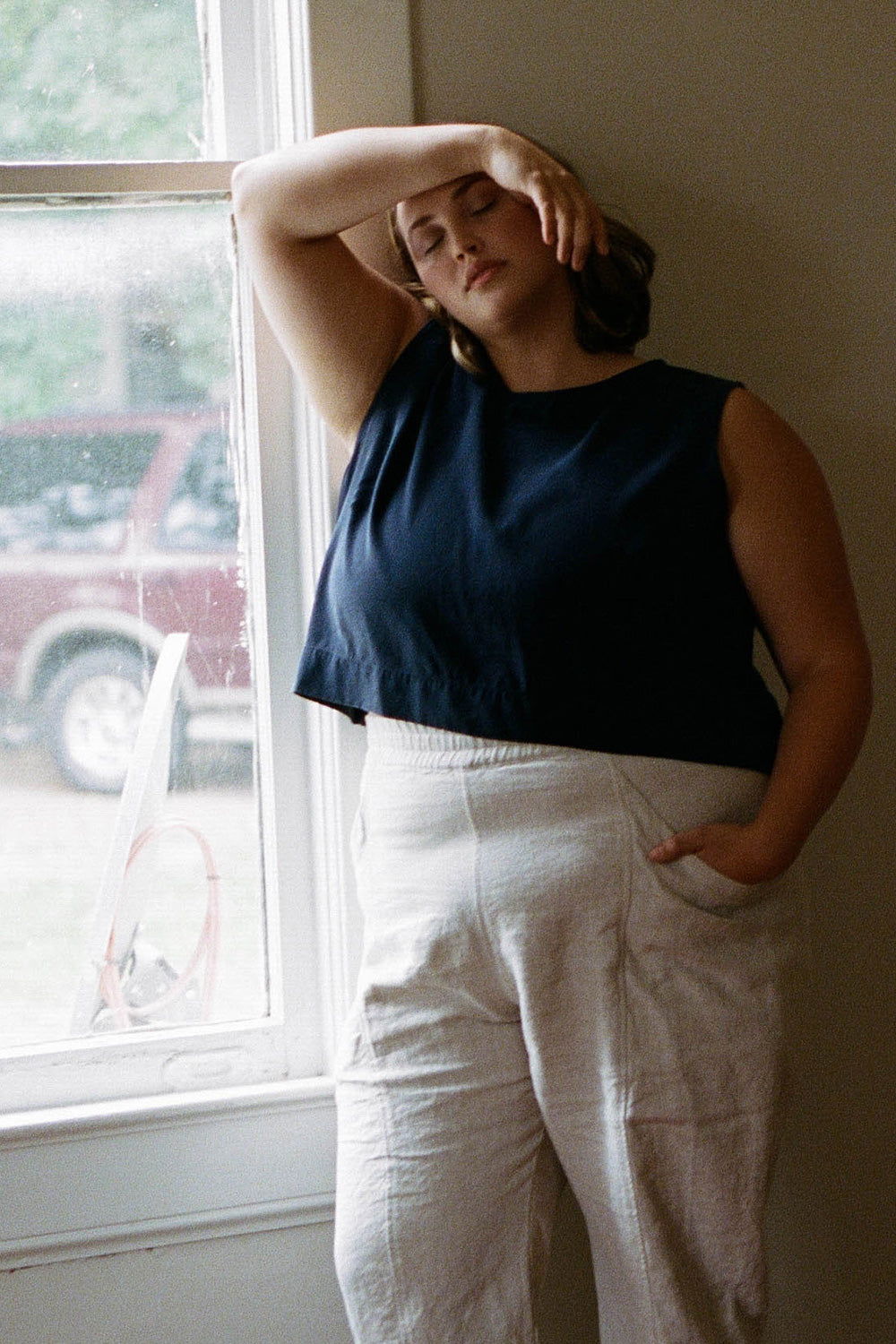 Silk Crepe | Navy