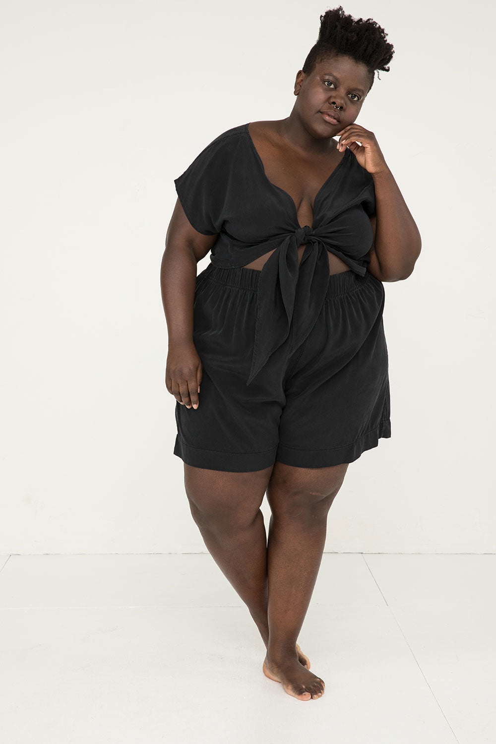 Florence Short in Silk Crepe