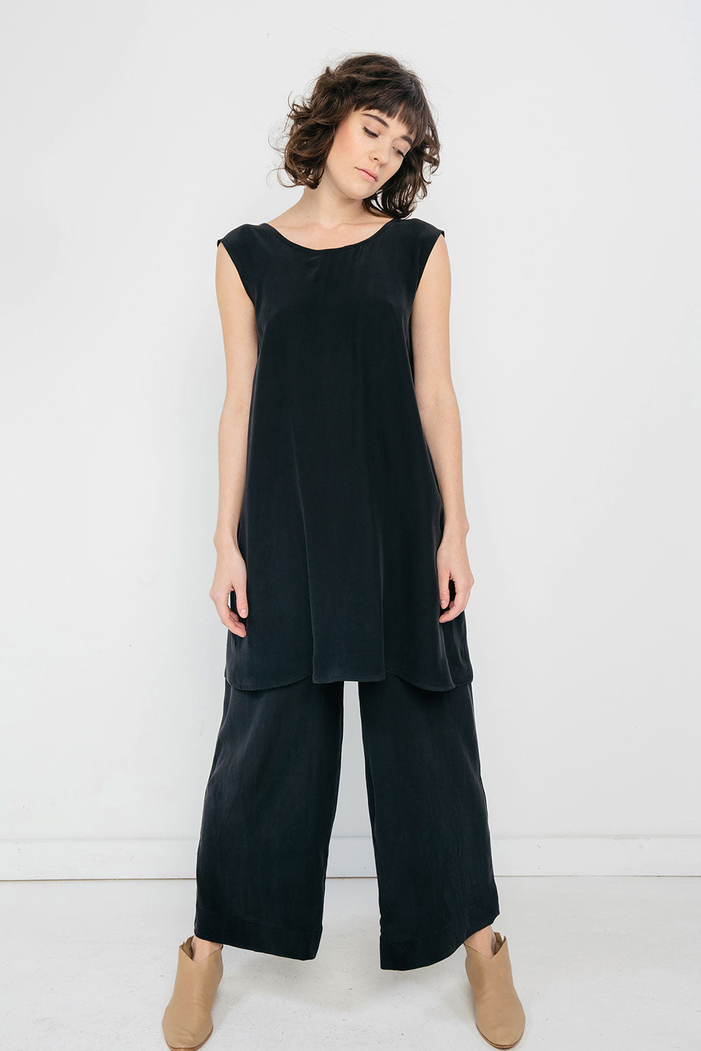 Marlena Dress in Silk Crepe