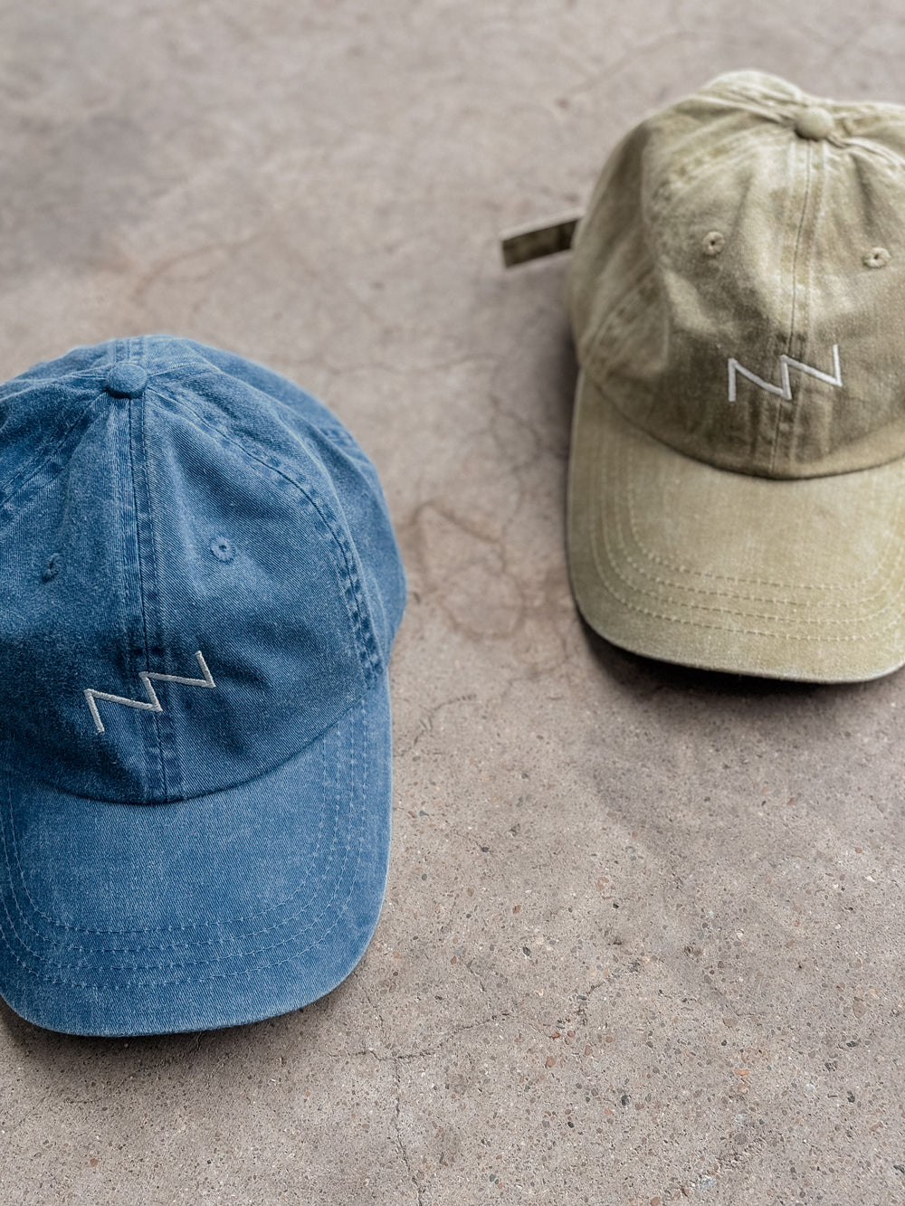 "ZZ" Hat in Washed Cotton | Indigo