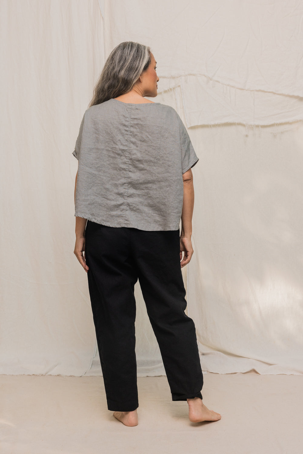 Andy Trouser in Organic Cotton Canvas, Black, Size S-Regular | Ready to Ship