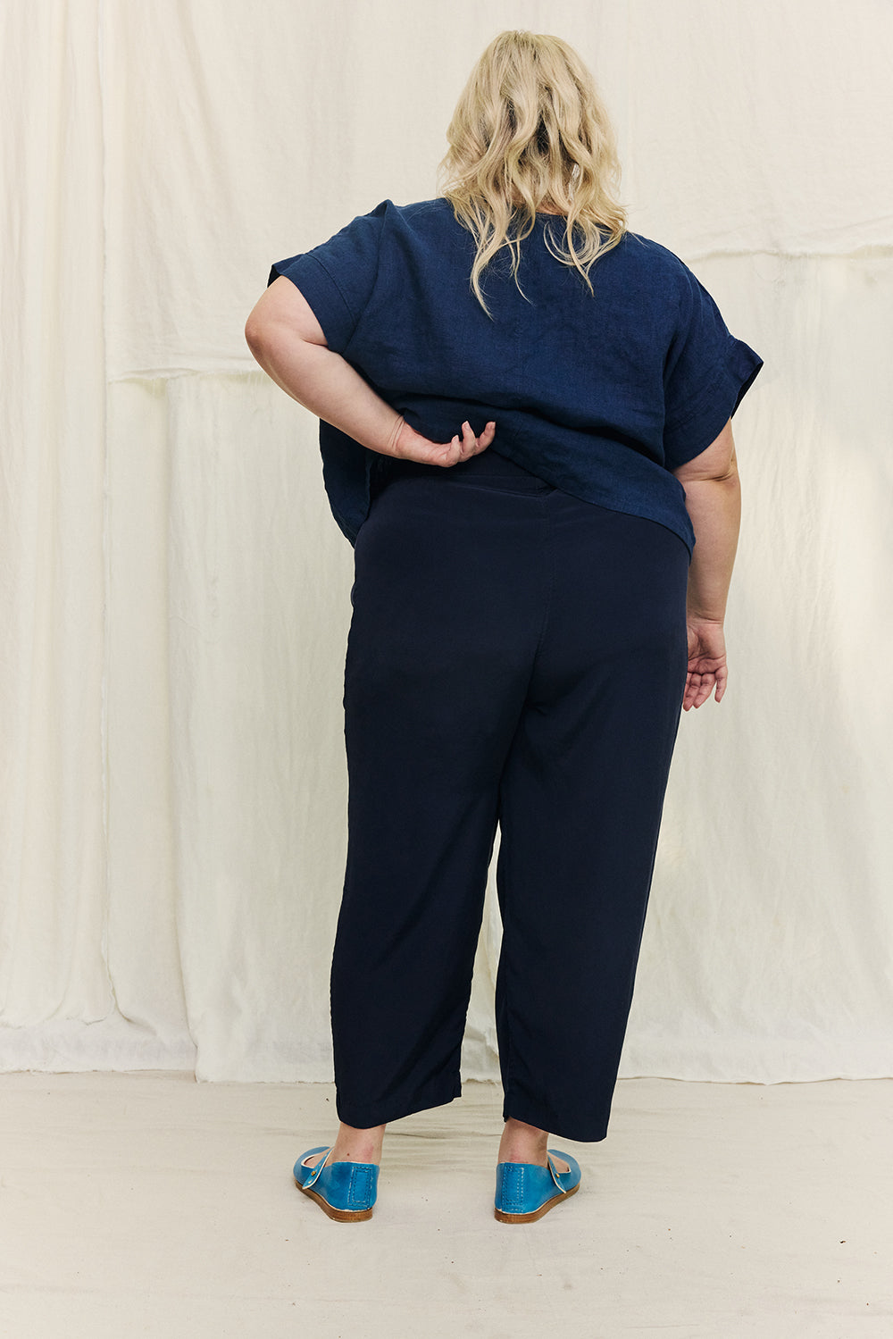 Andy Trouser in Silk Crepe