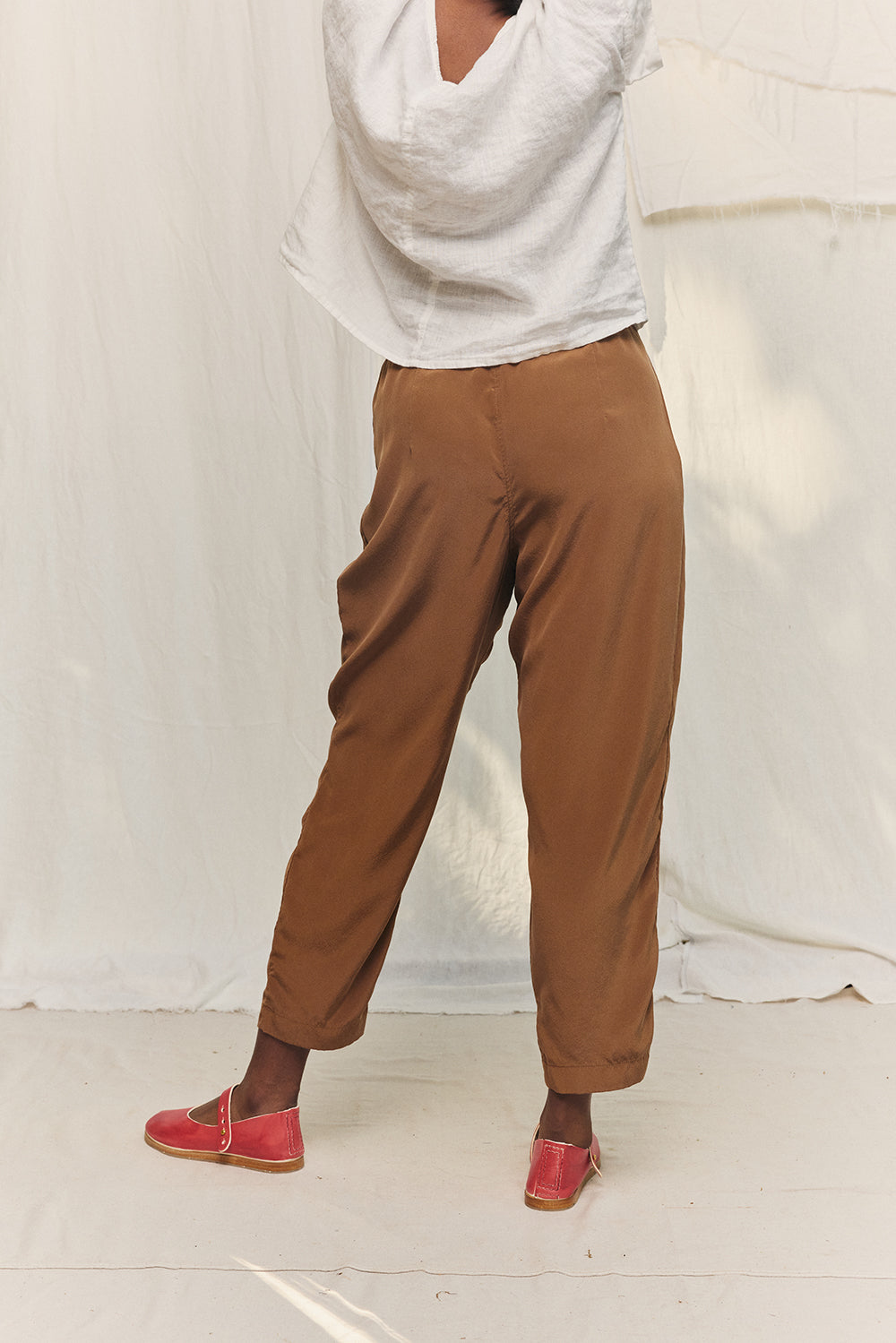 Andy Trouser in Silk Crepe