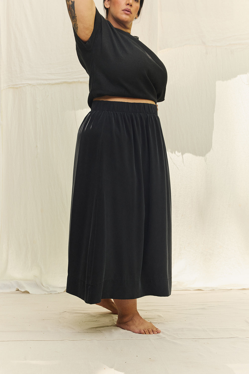 Bel Skirt in Silk Crepe