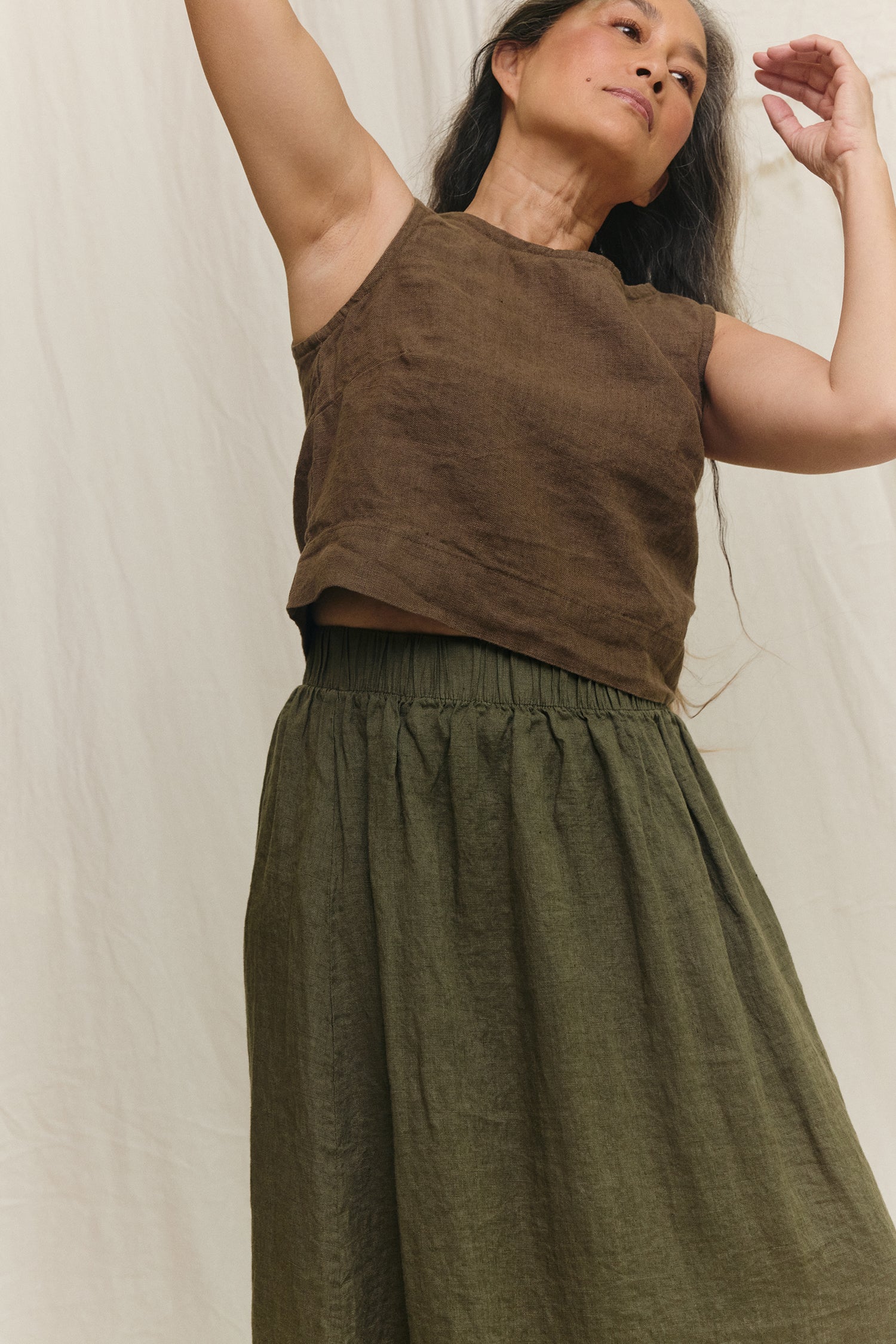 Bel Skirt in Lightweight Linen