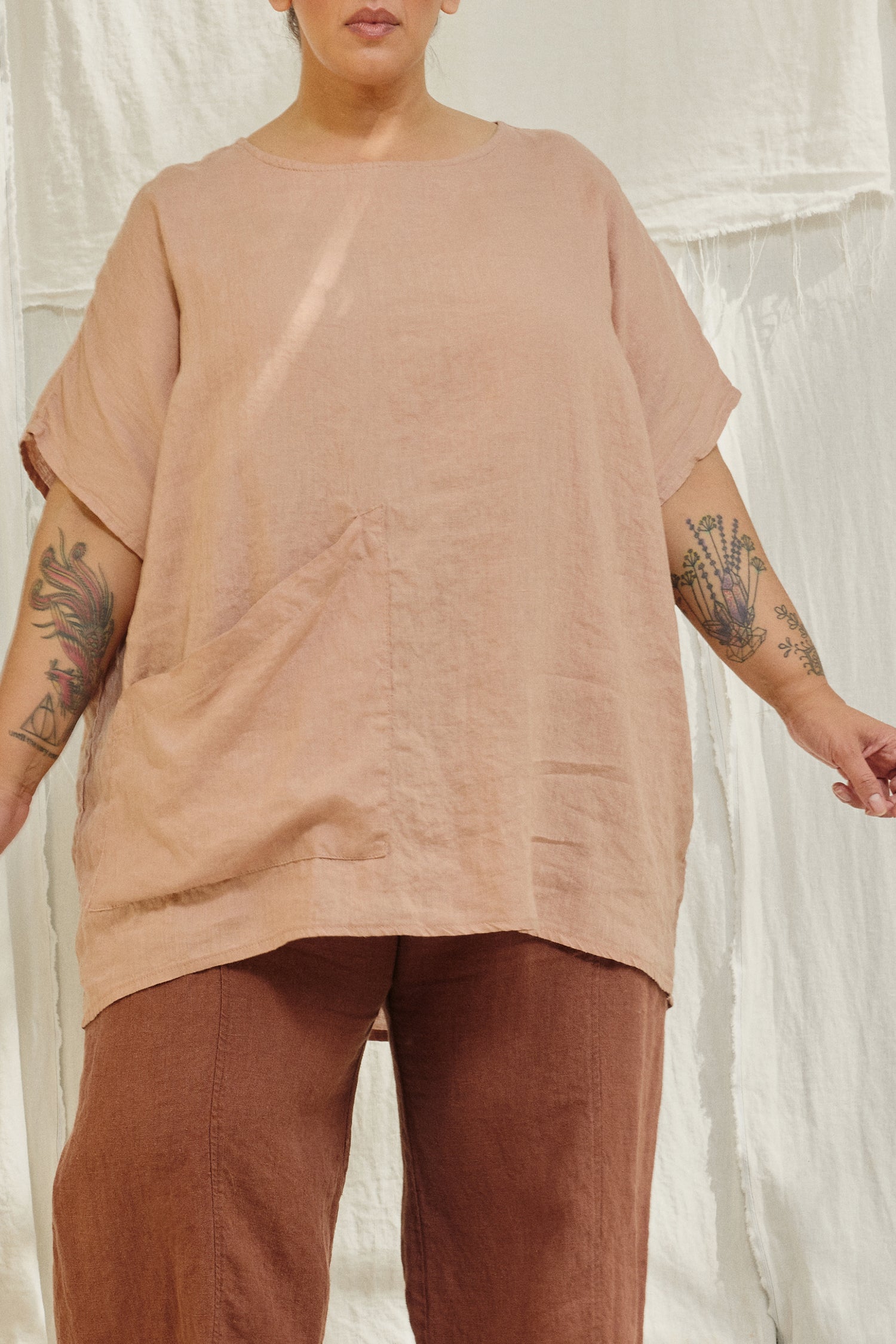 Harper Tunic in Lightweight Linen