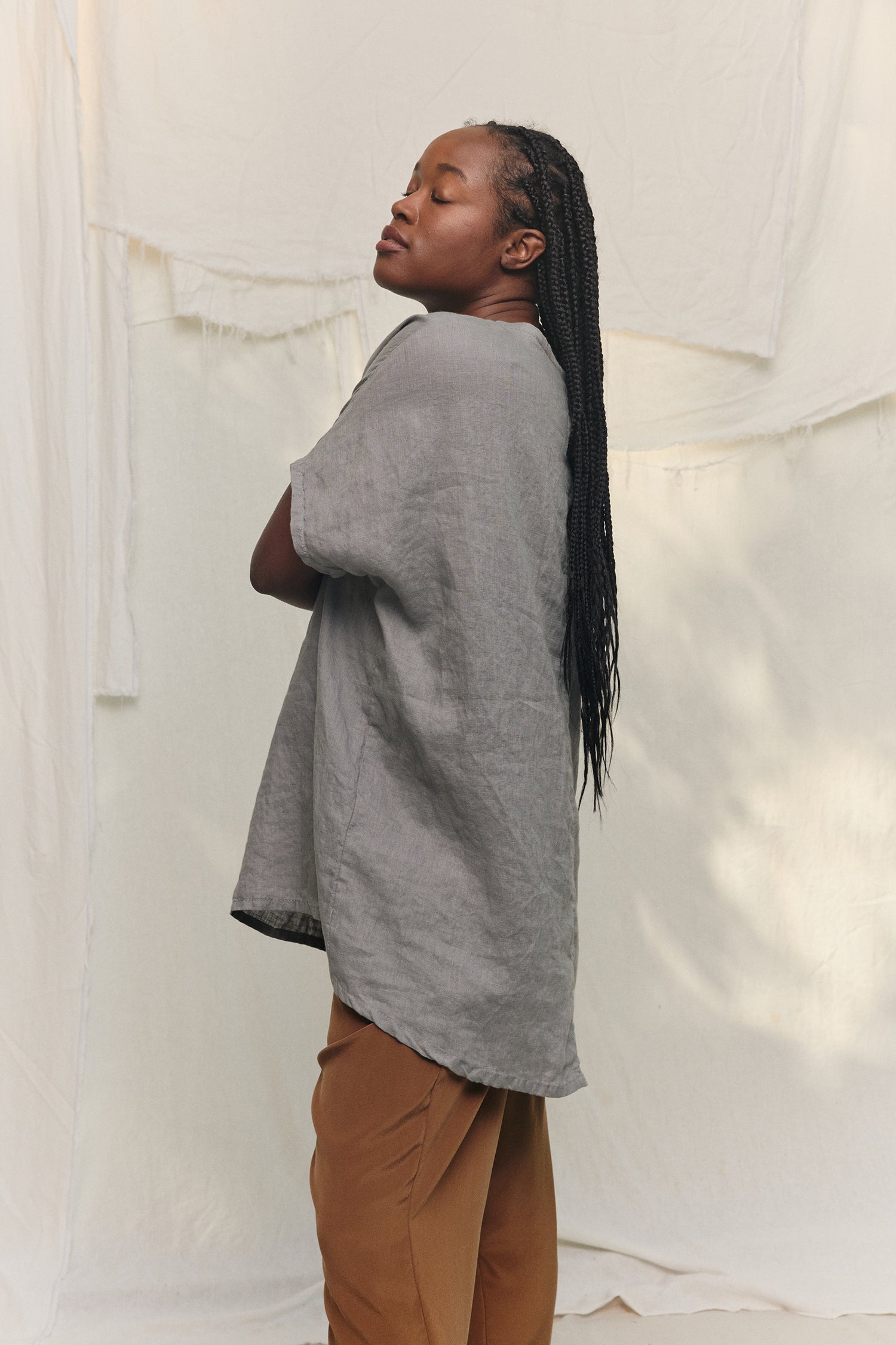Harper Tunic in Lightweight Linen